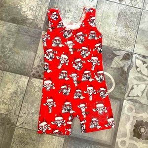 Christmas gymnastics leotard - size 140